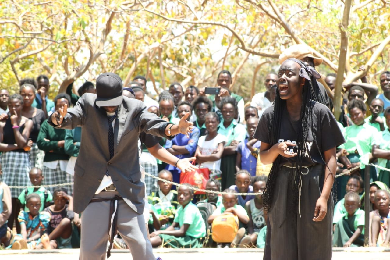 Drama and poetry performance on campus